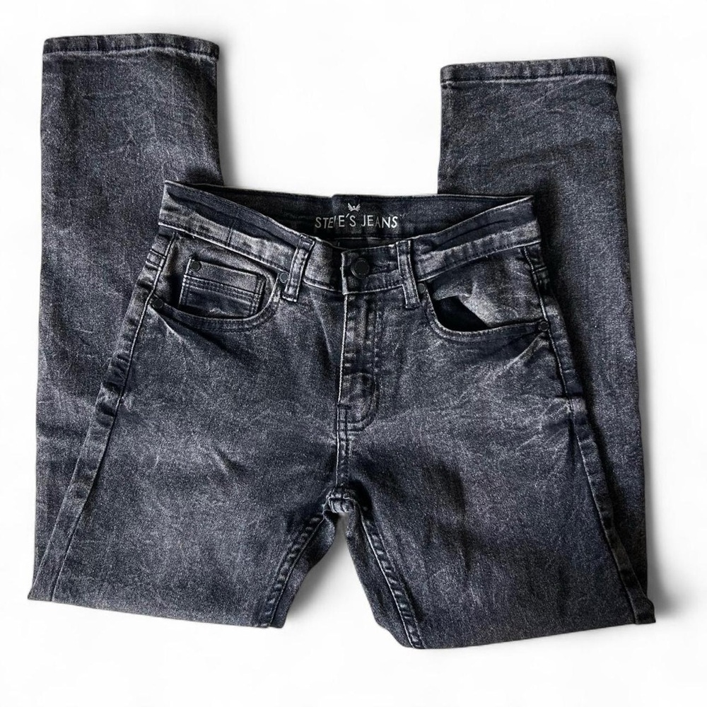 Steve’s Jeans Boys Acid Black Stretch Denim | Size 10 | Straight Leg 🖤🔥